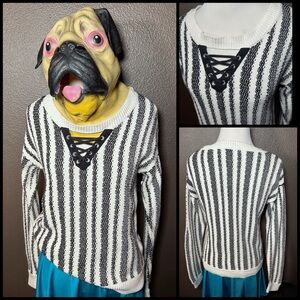 ROCK & REPUBLIC, lace up sweater!!